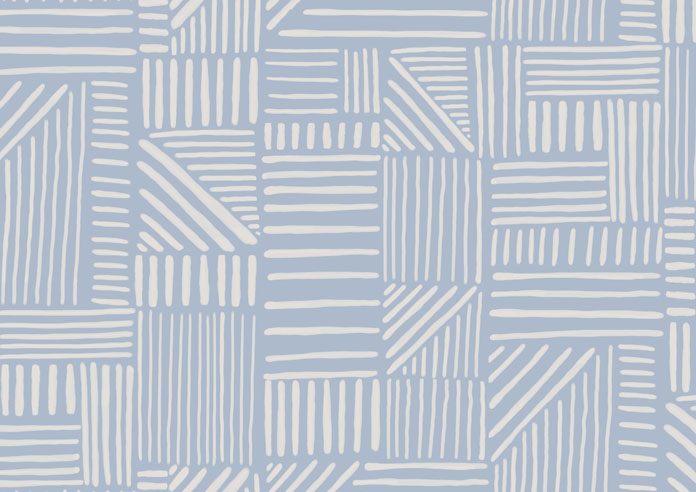 Irregular Tiles, Ice Blue - Twist&Fit Roller Blind - Image 6